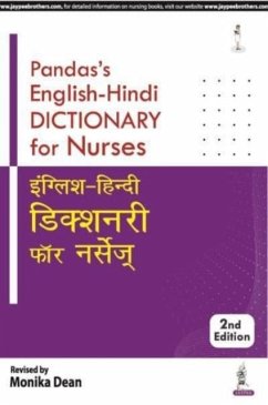Panda's English-Hindi Dictionary for Nurses - Dean, Monika