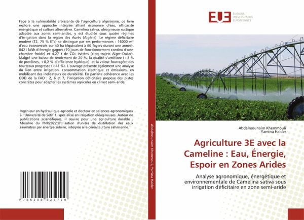 Agriculture 3E avec la Cameline : Eau, Énergie, Espoir en Zones Arides