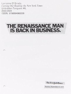 Unbidden Tongues #6: Reading the New York Times - O'Grady, Lorraine