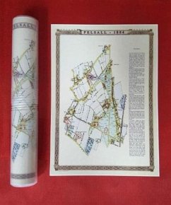 Cover Pelsall village 1884 - Old Map supplied Rolled in a Clear Two Part Screw Presentation Tube - Print Size 45cm x 32cm