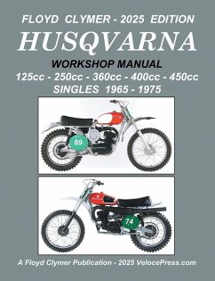 Cover HUSQVARNA 125cc - 250cc - 360cc - 400cc - 450cc SINGLES 1965-1975 WORKSHOP MANUAL