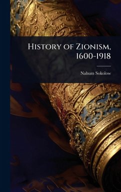 Cover History of Zionism, 1600-1918