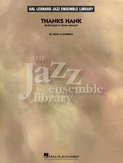 Cover John La Barbera, Thanks Hank Jazz Ensemble Partitur + Stimmen