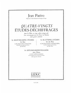 Cover PATERO 80 ETUDES DE DECHIFFRAGES POUR FLUTE VOLUME 5 ACCOMPAGNEMENT DE PIANO