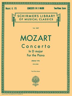 Cover Wolfgang Amadeus Mozart, Piano Concerto No.5 In D K.175 Piano, 4 Hands Buch