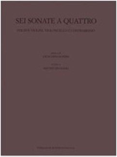 Cover Gioachino Rossini, Sei Sonate A Quattro 2 Violins, Cello, Contra Bass Partitur + Stimmen