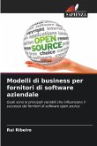 Modelli di business per fornitori di software aziendale Modelli di business per fornitori di software aziendale