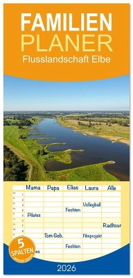 Familienplaner 2026 - Flusslandschaft Elbe mit 5 Spalten (Wandkalender, 21 x 45 cm) CALVENDO Familienplaner 2026 - Flusslandschaft Elbe mit 5 Spalten (Wandkalender, 21 x 45 cm) CALVENDO