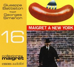 Cover Maigret a New York letto da Giuseppe Battiston. Audiolibro. CD Audio formato MP3