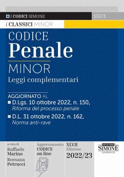 Codice penale. Leggi complementari. Ediz. minor