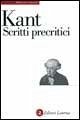 Cover Scritti precritici