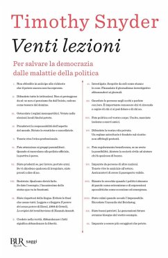 Cover Venti lezioni. Per salvare la democrazia dalle malattie della politica