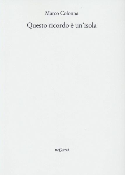 Questo ricordo è un'isola