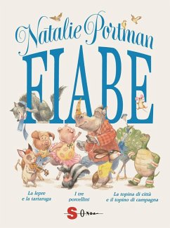 Cover Fiabe: La lepre e la tartaruga-I tre porcellini-La topina di città e il topino di campagna