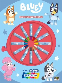Cover Divertimento a colori! Il mio album pastello. Bluey