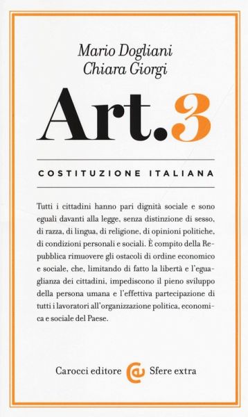 Costituzione italiana: articolo 3 Costituzione italiana: articolo 3