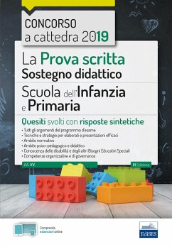 Cover La prova scritta sostegno didattico per la scuola dell'infanzia e primaria