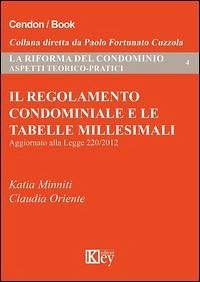 Cover Il regolamento condominiale e le tabelle millesimali