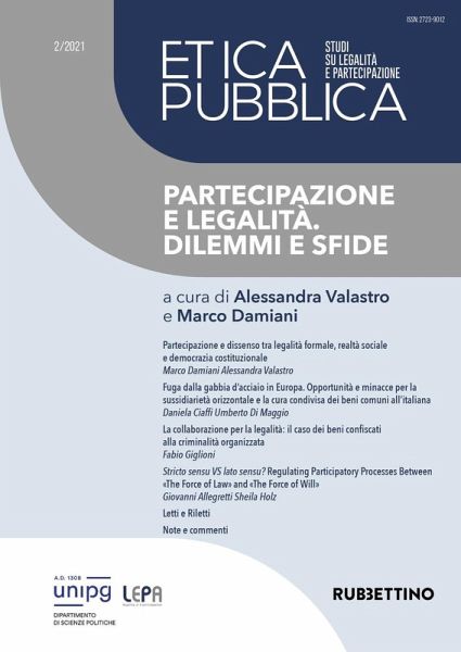 Partecipazione e legalità. Dilemmi e sfide