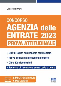 Cover Concorso Agenzia delle entrate 2023. Prova attitudinale
