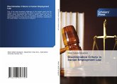 Discrimination Criteria in Iranian Employment Law