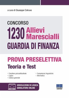 Cover Concorso 1230 allievi marescialli Guardia di Finanza. Prova preselettiva