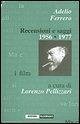 Cover Recensioni e saggi 1956-1977