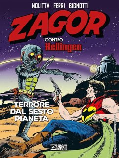 Cover Zagor contro Hellingen. Terrore dal sesto pianeta