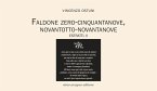 Faldone zero-cinquantanove, novantotto-novantanove Faldone zero-cinquantanove, novantotto-novantanove