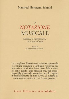 Cover La notazione musicale. Scrittura e composizione tra il 900 e il 1900