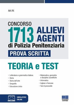 Concorso 1713 allievi agenti di polizia penitenziaria. Prova scritta. Teoria e test