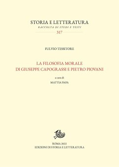 Cover La filosofia morale di Giuseppe Capograssi e Pietro Piovani