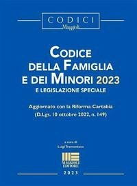 Cover Codice della Famiglia e dei Minori 2023 e legislazione speciale