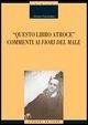 Cover Questo libro atroce. Commenti ai «Fiori del male»