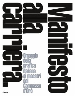 Cover Manifesto alla carriera. Omaggio della grafica italiana ai maestri del Compasso d'Oro-A tribute by Italian graphics to the Compasso d'Oro masters