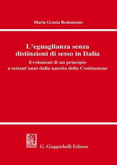 L' eguaglianza senza distinzioni di sesso in Italia. Evoluzioni di un principio a settant'anni dalla nascita della Costituzione - Rodomonte, Maria Grazia