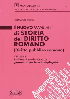 Il nuovo manuale di storia del diritto romano (diritto pubblico romano) - Del Giudice, Federico