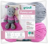 gründl Funny uni SB-Pack Nilpferd Nelly, Chenillegarn, Häkelset gründl Funny uni SB-Pack Nilpferd Nelly, Chenillegarn, Häkelset