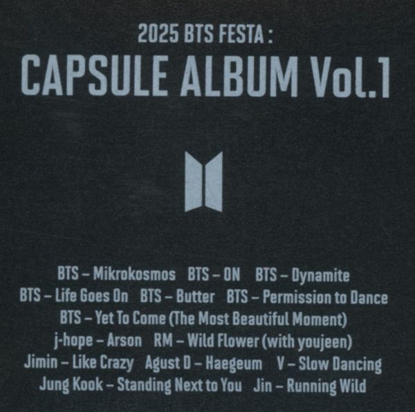 2025 Bts Festa : Capsule Album Vol.1