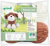 gründl Funny uni SB-Pack Hund Benni, Chenillegarn, Häkelset gründl Funny uni SB-Pack Hund Benni, Chenillegarn, Häkelset
