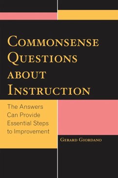 Commonsense Questions about Instruction (eBook, PDF) - Giordano, Gerard