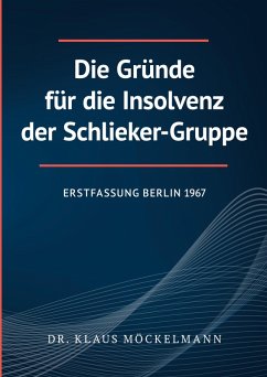 Cover Die Gründe für die Insolvenz der Schlieker-Gruppe (eBook, ePUB)