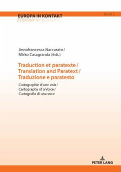 Cover Traduction et paratexte / Translation and Paratext / Traduzione e paratesto