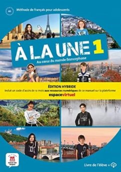 Cover A la une 1 - Edition hybride - Livre de l'eleve + audio MP3. A1