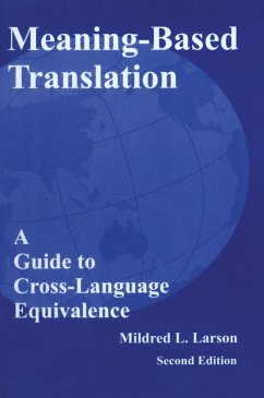 Cover Meaning-Based Translation (eBook, ePUB)