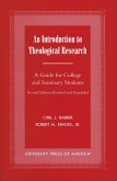 An Introduction To Theological Research (eBook, ePUB)