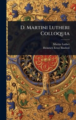 Cover D. Martini Lutheri Colloquia