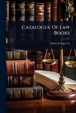 Catalogue Of Law Books Cover Catalogue Of Law Books