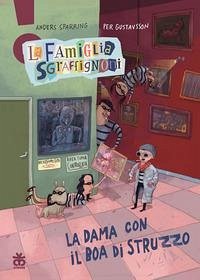 Cover La dama con il boa di struzzo. La famiglia Sgraffignoni. Ediz. ad alta leggibilità