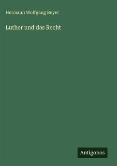 Cover Luther und das Recht